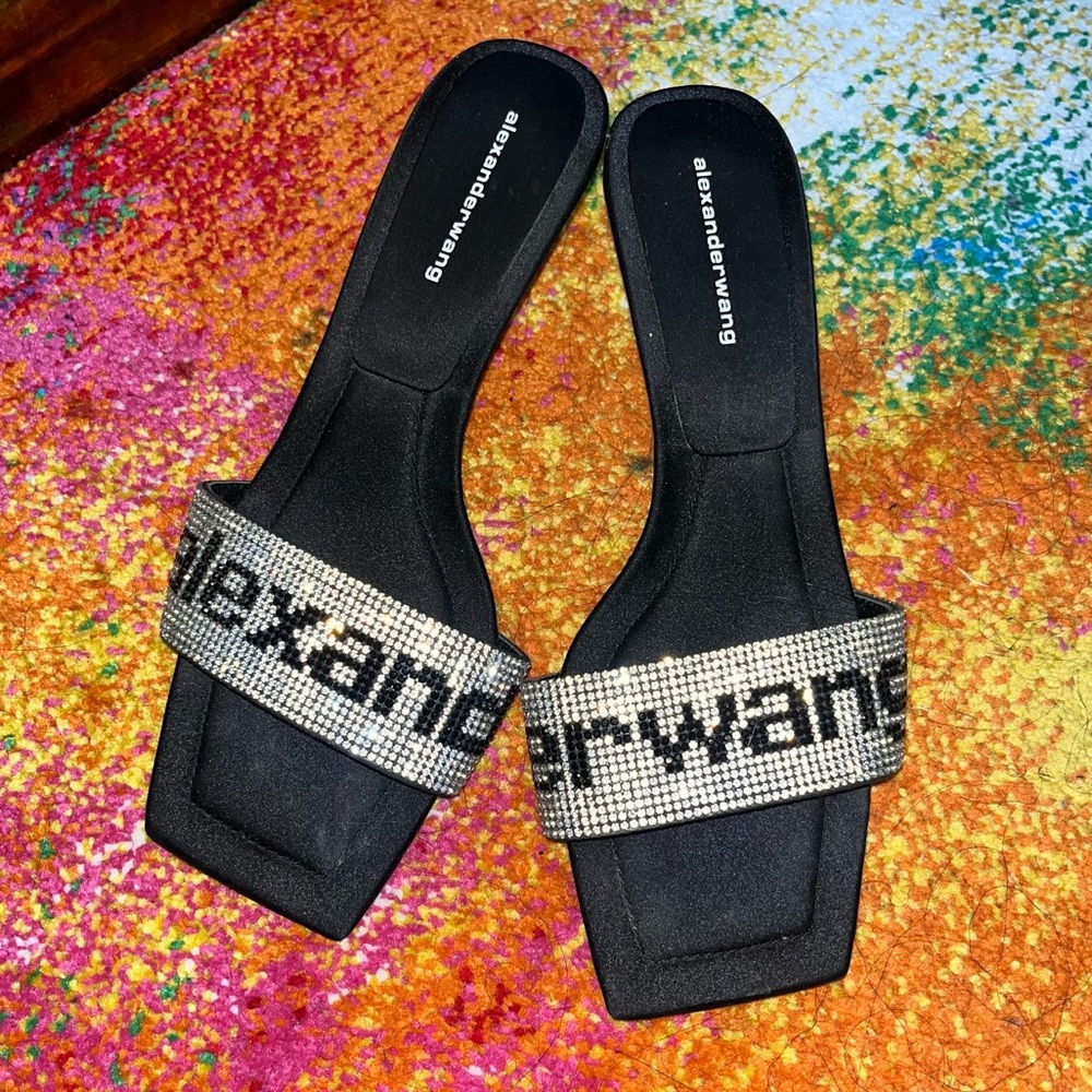 Alexander Wang ‘Jessie Crystal Slide Sandal’ - 38